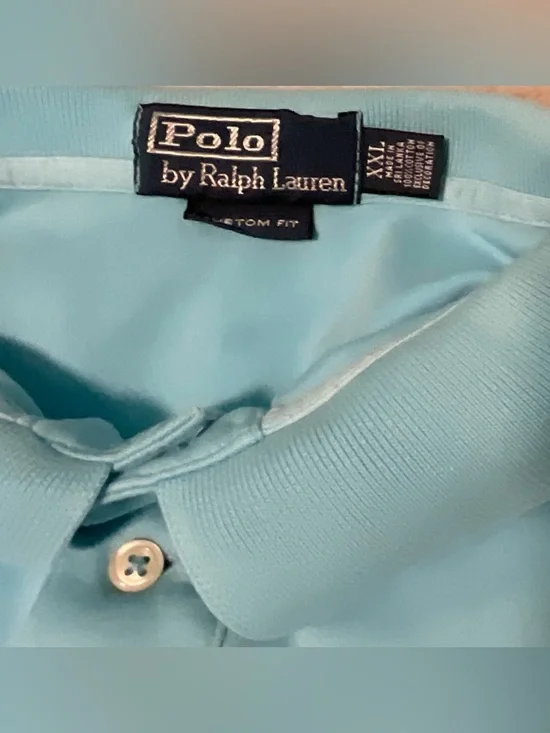 Ralph Lauren - Men’s Polo Shirt in Aqua Blue - Picture 3 of 3